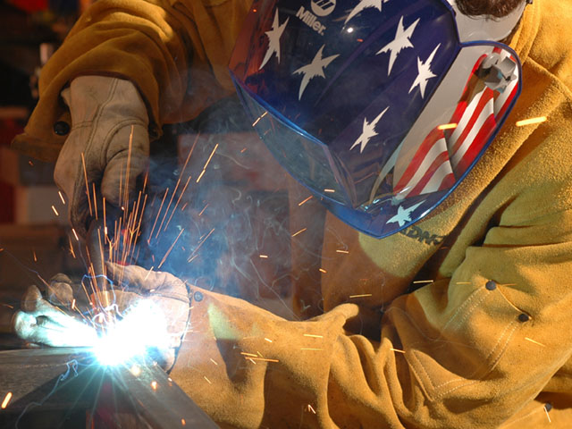 Welding is inherently dangerous, as are many tasks around the farm. Be smart and stay safe now and in the new year. (DTN/The Progressive Farmer photo by Jim Patrico)